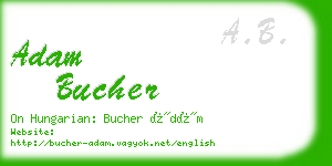 adam bucher business card